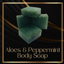 Load image into Gallery viewer, Aloe &amp; Peppermint Face &amp;Body bar
